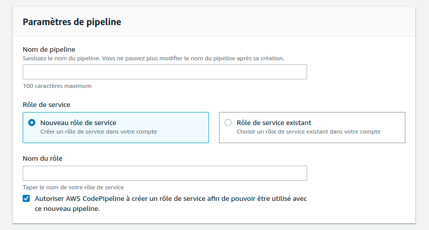 première étape pipeline
