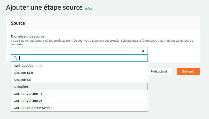 première étape pipeline